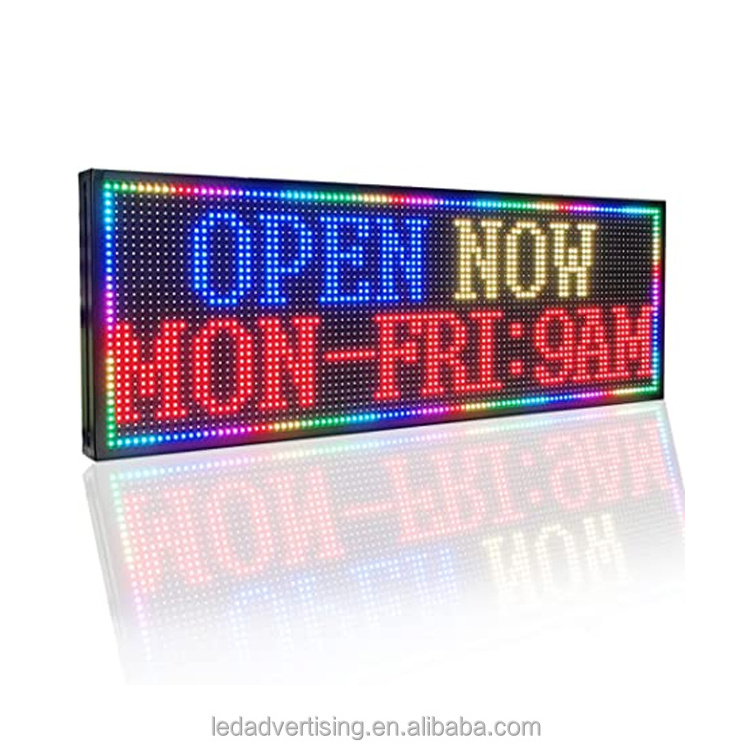 Programable LED Moving Message Sign Full Color P10 LED Display Board Outdoor Advertising Outdoor LED Scrolling Display Screen