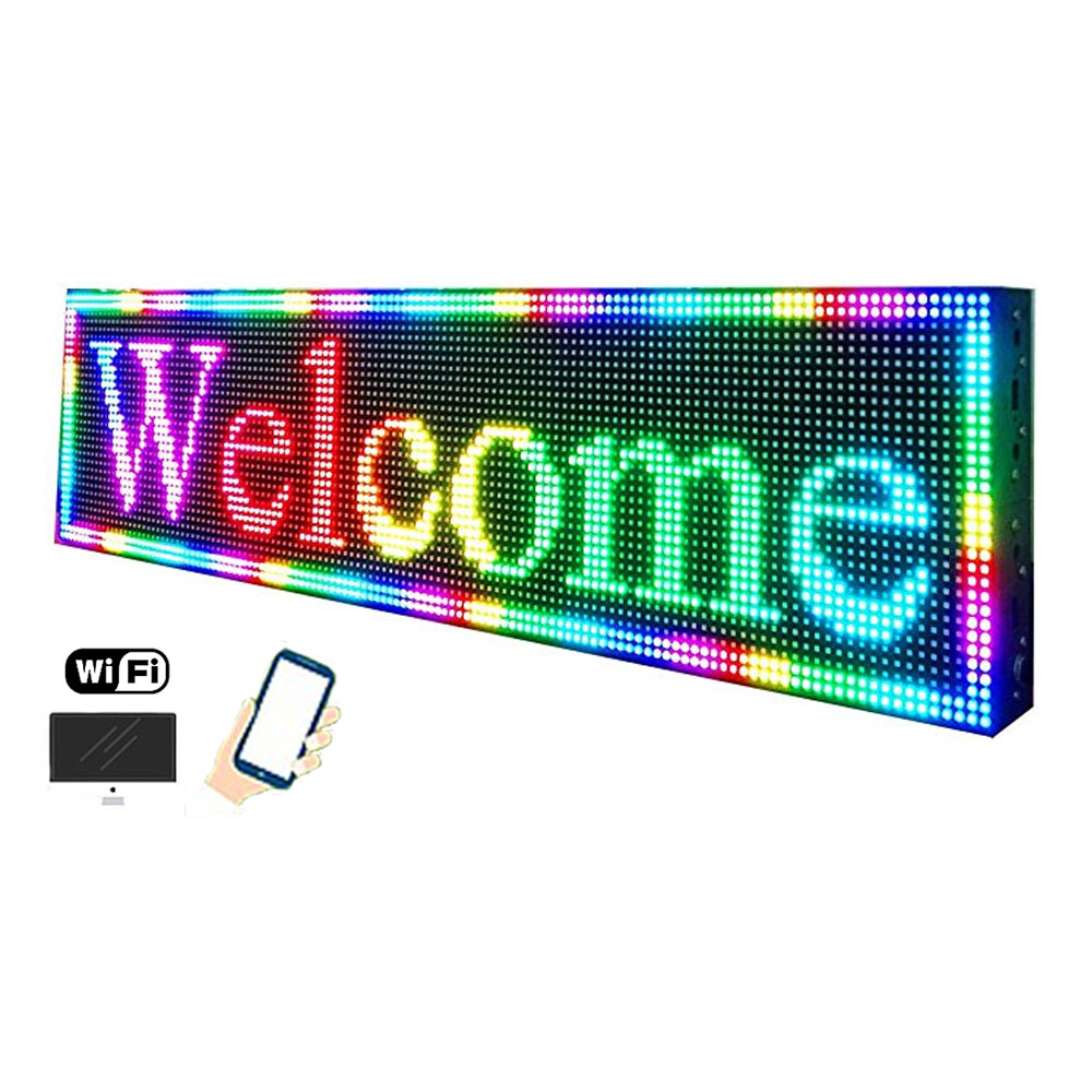 Programable scrolling led moving message sign full color customized P10 led display outdoor sign dot matrix Led display screen