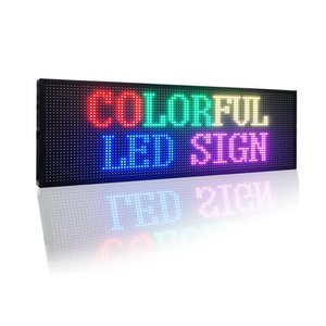 outdoor rgb full color rgb  led programmable scrolling led display sign P5P10 indoor led moving message display board