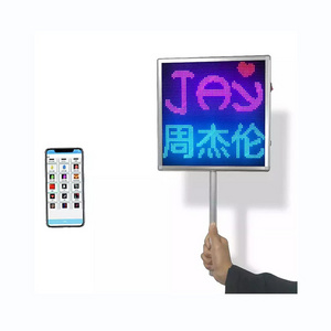 APP Programmable LED Sign USB Rechargeable Advertising LED Display Ticker Portable Hand held LED Poster Board