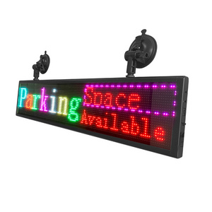 Custom Open LED Advertising Scrolling Message Screen Display Full Color rear window LED car display