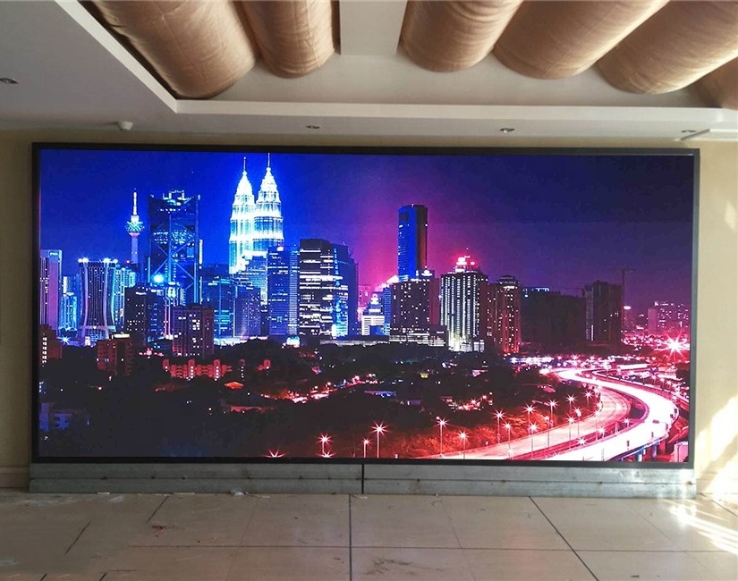 Black LED Screen 3.91mm Office Wall Mounted 3840Hz P3.91 Fixed LED Video Panel