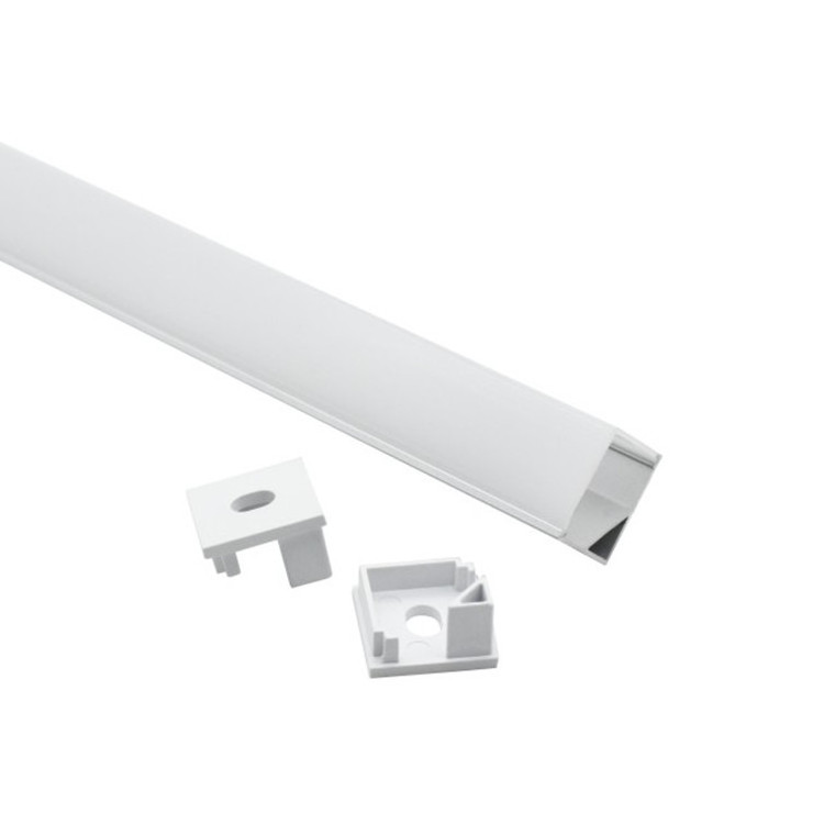 2020 Recessed mounting led aluminum profile for interior lighting with frosted cover