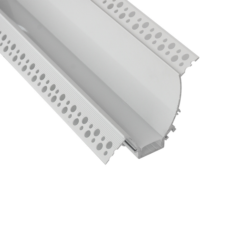 LED aluminum profile for plaster board Embedded aluminum profile light for drywall recessed installation without led strip