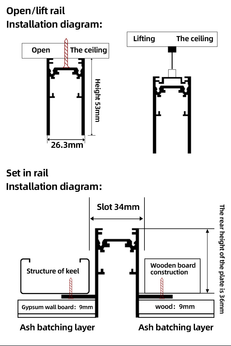 Smart rial lighting system 48V Magnetic track design mounted surface led magnetic spot light for ceiling embedded decoration