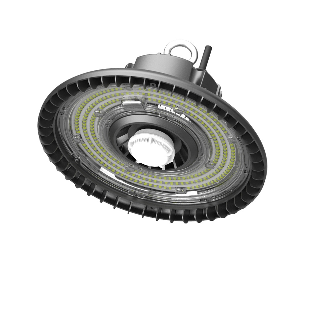 Up to 200LM/W Dust free High Bay light industrial led high bay light with U Bracket for warehouses, shops, gymnasium