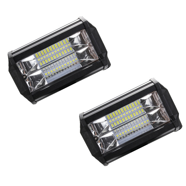 High Power Work Light Bar Truck Side Spotlight 24SMD 72W Super Bright Driving Light For Truck Tractor Off-road Auto Light System