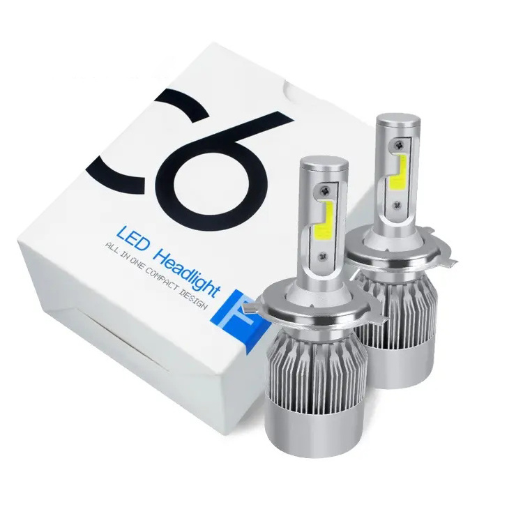 C6 Auto Lighting System LED Light For Car H1 H3 9005 H11 LED Headlight Bulb H4  H7 C6 LED Headlights