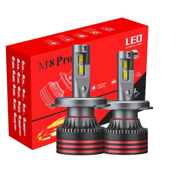 Popular M8 PRO LED headlight bulbs 12V 24V 150w 20000LM h4 h7 h11 9005 9006 h1 h3  For auto lighting system car accessories