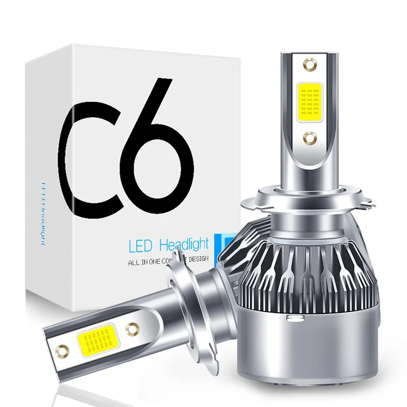 Super bright c6 h7 head light lamp car led light bulb h1 h3 h11 9005 9006 Headlamp fog light Auto car h4 led headlight