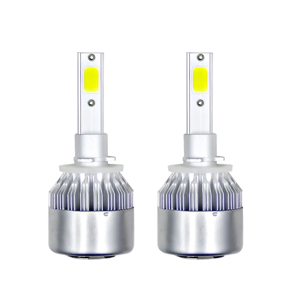 C6 Car LED Headlight Bulbs H1 H3 H7 H8 H9 H10 H11 9005 9006 H13 H4 72W 16000lm COB Auto DRL Fog Lamps Aluminum Universal 30 Sets