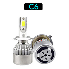 Factory Price C6 High Power H4  LED Headlight 6000K Natural White High Low Beam H7 9004 9007 Auto Lighting System 12000LM