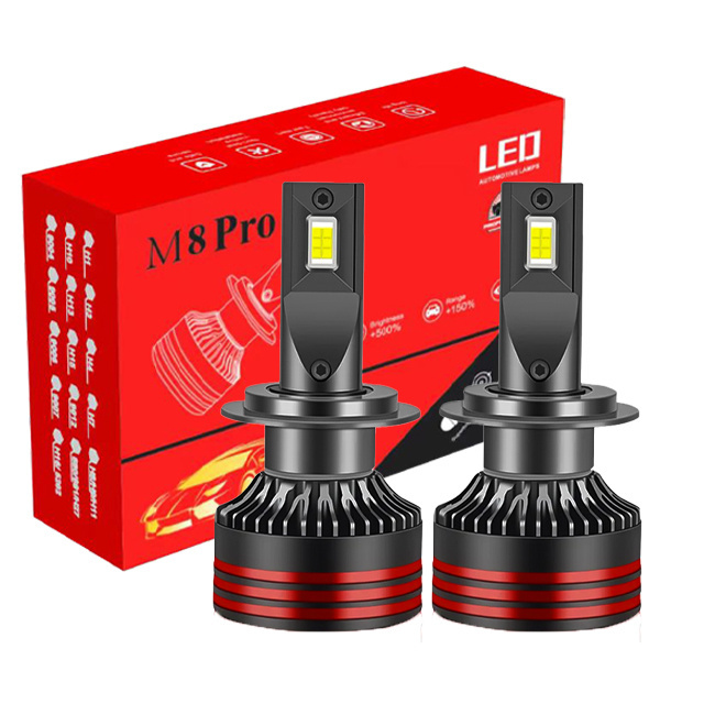 M8 Pro 9005 9006 LED Canbus Headlamps  H8 H9 H11 LED Headlights Bulbs 12000LM  9012 H1 H4 H7 Car Light For Auto Lighting