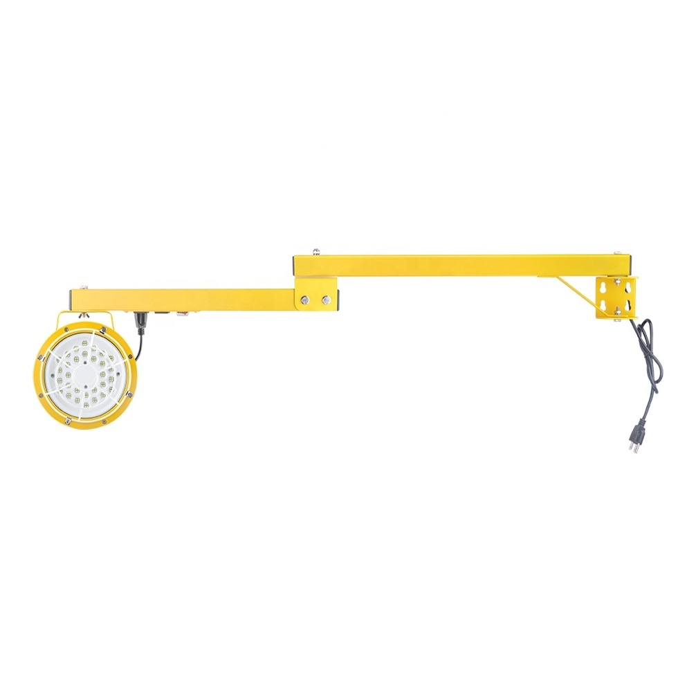 New Design Swing Arm Led Work Light 20W 30W 50W 60W Led Dock Lights For Warehouses Trailers Docks Lighting