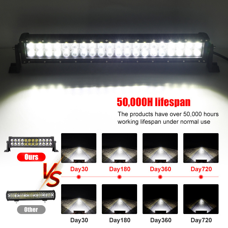 BKE LED Light Bars OEM Off Road LED Lights 6D Car LED Bar Light Double Row Barras LED For Truck LED Bar Lights