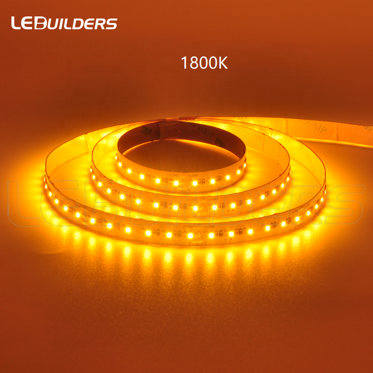 Dual color 1800K + 6000K 6500K bicolor 240leds/m high CRI 90 cct led strip