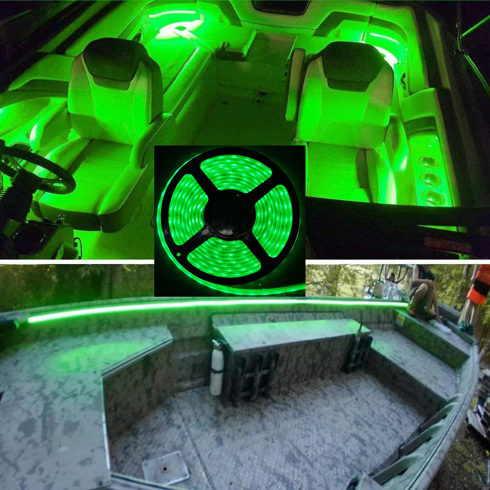 Waterproof  LED Strip Boat Light Pontoon LED Light Strip RGB Under Deck Pontoon Boat Light Kit