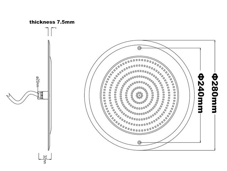 led pool light underwater light full resin filled multi color ip68 12v 300mm 24v led pool light