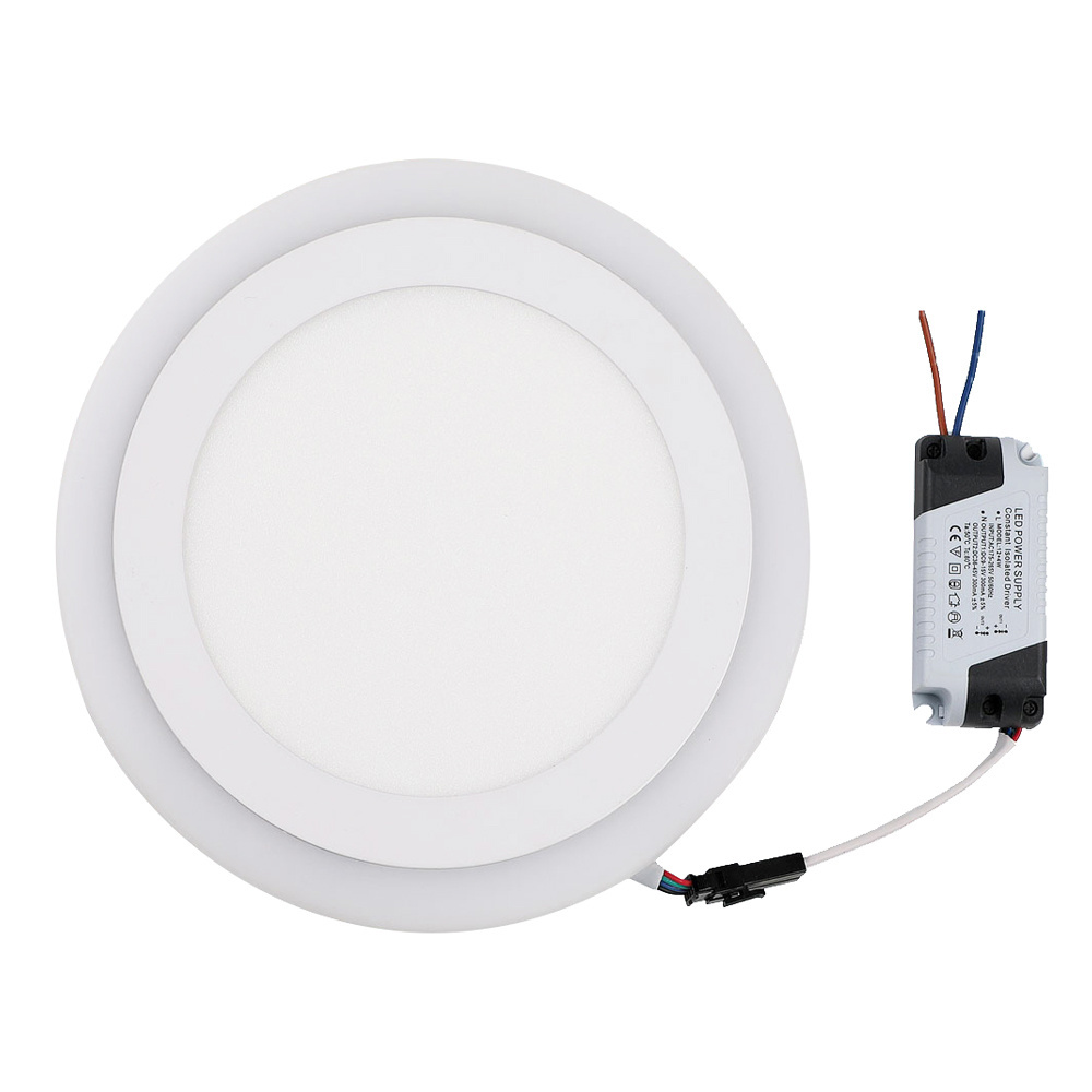 Lighting fixtures modern simple recessed small LED slim round flat panel light