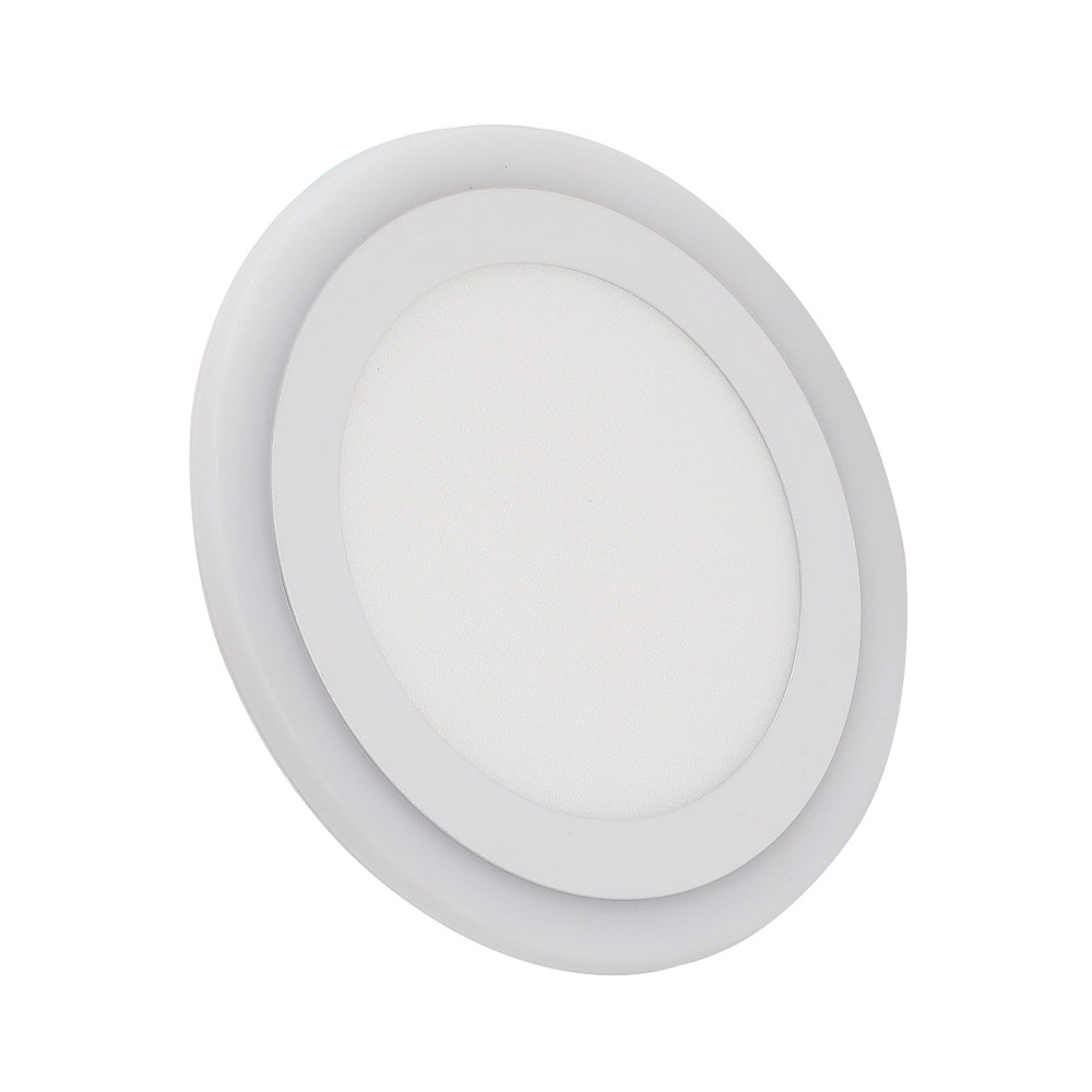 Lighting fixtures modern simple recessed small LED slim round flat panel light