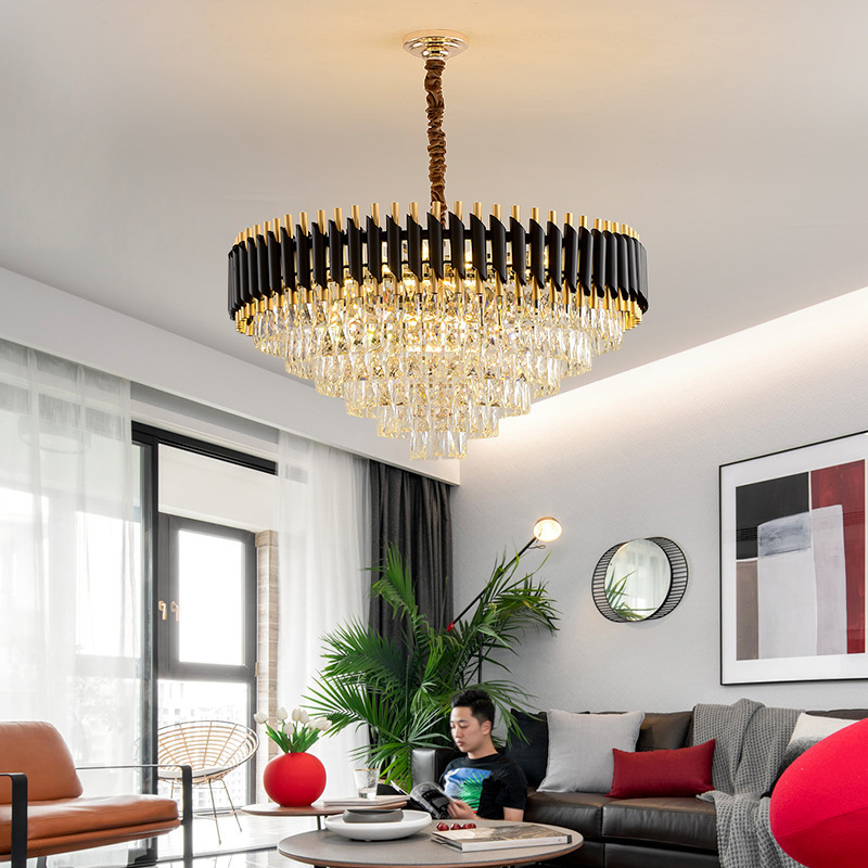 Cheap indoor modern dining room LED luxury crystal chandelier