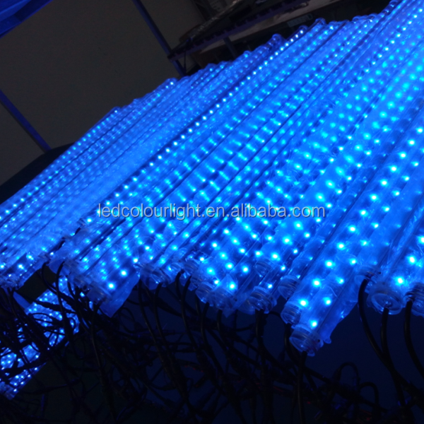 3d dmx rgb led 360 meteor tube light stick