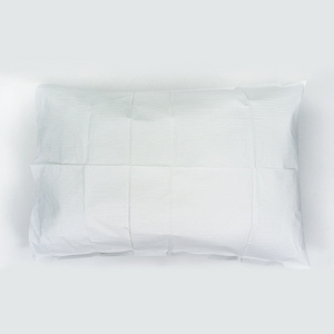 Waterproof Pillowcase Hospital Disposable Pillow Case for Medical Wholesale Pillow Slip Plastic Tissue Poly White Blue OEM