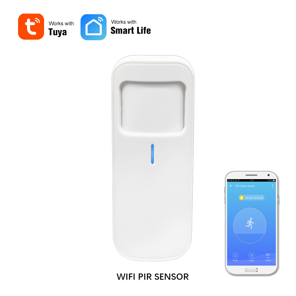 LEDEAST 808WT WiFi PIR Motion Sensor Tuya Smart Home Mobile APP Control Infrared Human Sensor with Inductive Switches