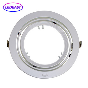 Round Recessed iron material ceiling lighting Lamp Holder AR111 Bulb Bracket downlight housing