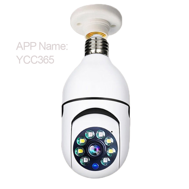 Hot Item B14 Wireless Camera Light Bulb Shape 1080P Two-way Audio Smart WiFi CCTV Hidden Camera With Motion Detection