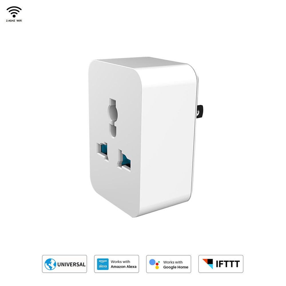 WS022 Wifi + BLE timing Multi-Function Switch Socket Alexa Google Home Voice Controlled Tuya Smart Wifi  Plug