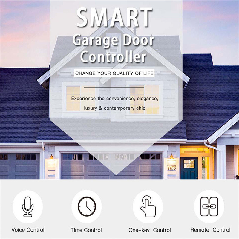 Tuya Smart Home Garage Door Controller Remote Control Timing Switch Smart Wifi  Remote Garage Door Opener