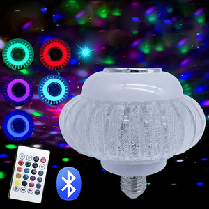 Smart Music Bulb With Remote Control RGB Light wifi Music Speaker Dformation E27 Party lamp