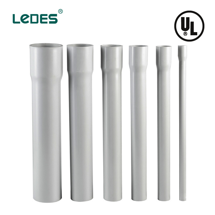 High Quality 20mm 25mm 32mm Plastic PVC Rigid Electrical Conduit Pipes PVC Conduit Electric Conduit UL651 Sch 40 pvc 2 3 4 inch