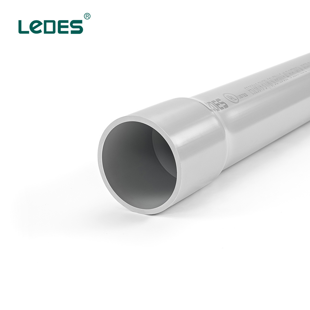 Schedule 40 PVC Pipe Factory 1 inch 2'' 3'' 4'' Plastic Tubes  UL 651 PVC Electrical Conduit