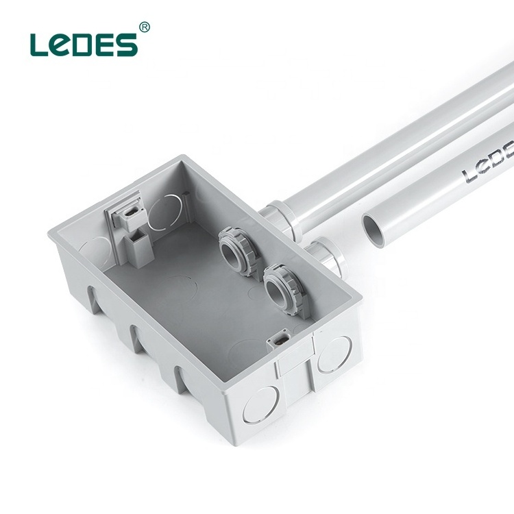 LeDES AS/NZS 2053 Compliant 32mm Plain to Screwed Adaptor Rigid Conduit Gland PVC Electrical Fitting Manufacturer Model LE-PSA