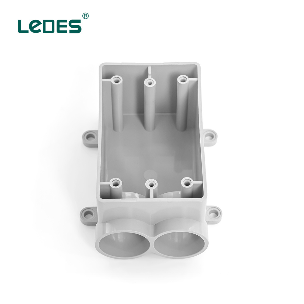 Ledes IP65 Waterproof Single Gang Box Outdoor Electrical Wall Outlet Box Square Switch Box For Electronics