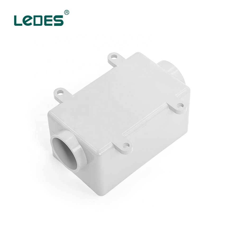 Ledes IP65 Waterproof Single Gang Box Outdoor Electrical Wall Outlet Box Square Switch Box For Electronics