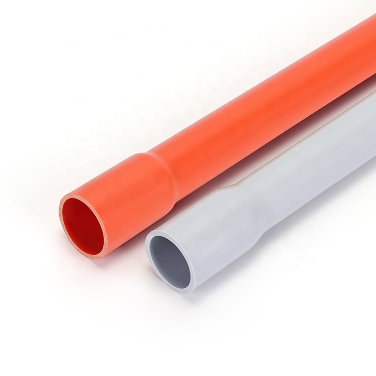 Schedule 40 80 Electrical PVC Conduit Pipe UV Resistant Outdoor Plastic Underground Large 1 Inch Conduit For Cable Wiring