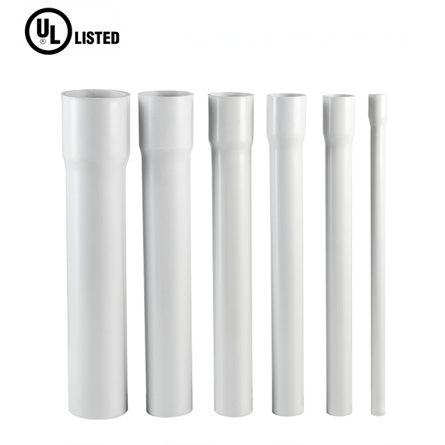 Ledes UL 651 ASTM schedule 40 pvc pipe 2 3 4 6in electrical conduit cable conduit pvc pipe factories