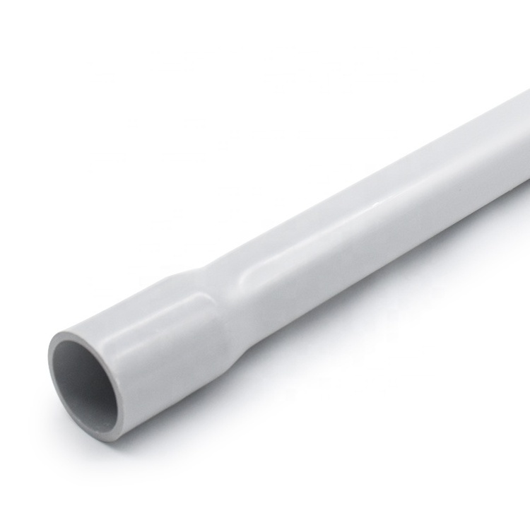 Schedule 40 80 Electrical PVC Conduit Pipe UV Resistant Outdoor Plastic Underground Large 1 Inch Conduit For Cable Wiring