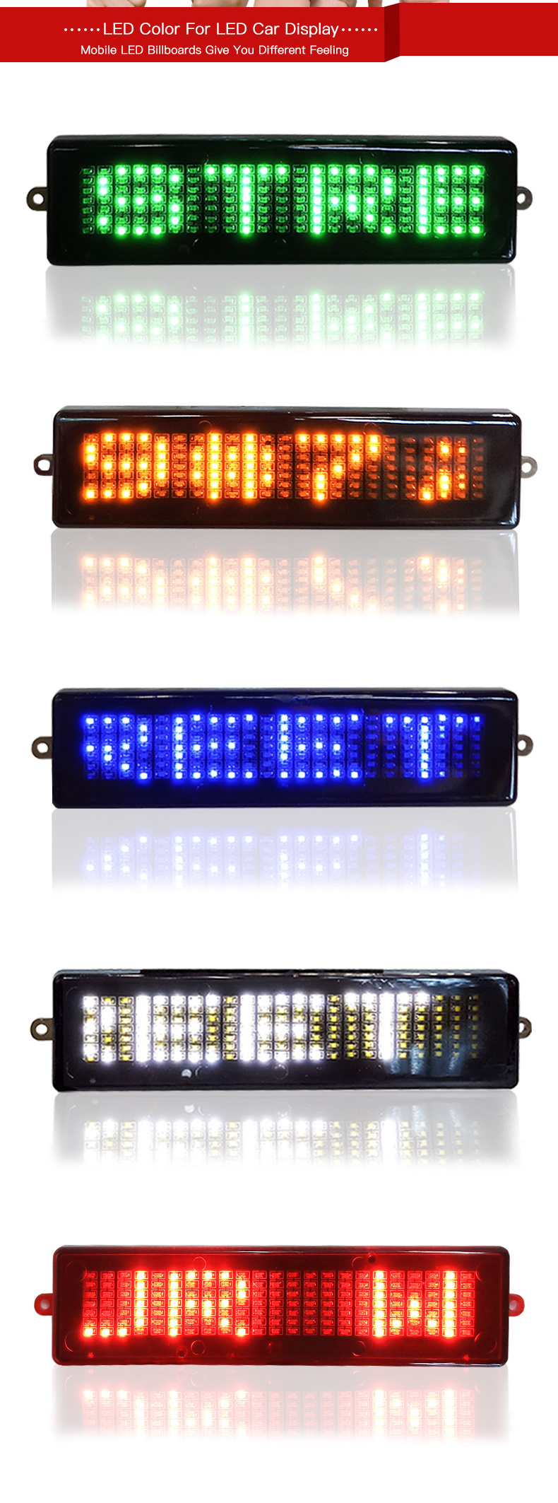 Z723 Wireless remoter control Car LED Display mini taxi Advertising screen sign Cheapest  LED Message Board