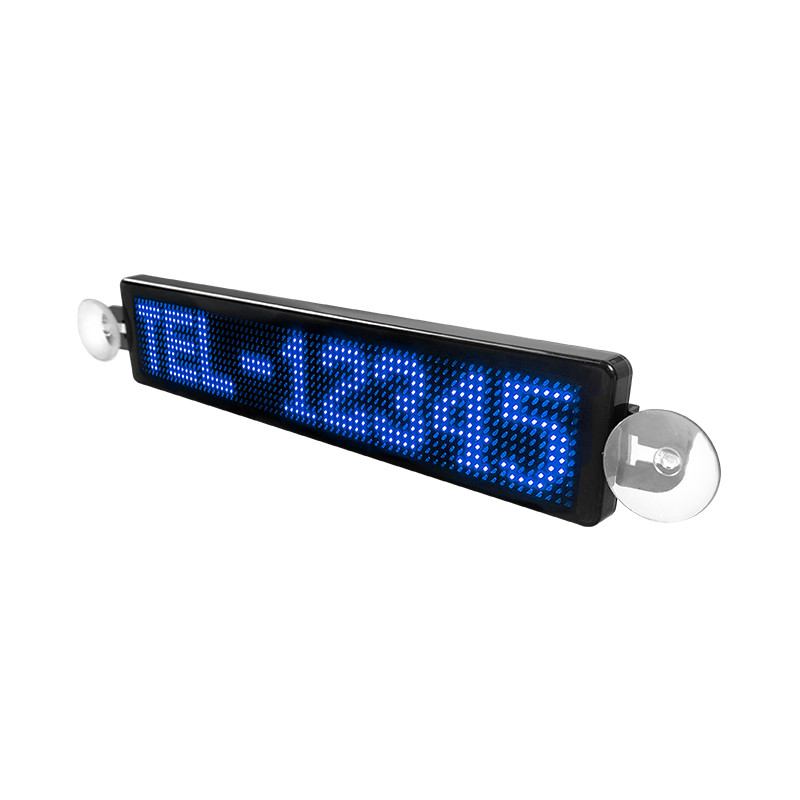 5V Programmable Car LED Display Signage Advertising Scrolling Message Vehicle LED Window Sign Wireless App Control LED Ticker