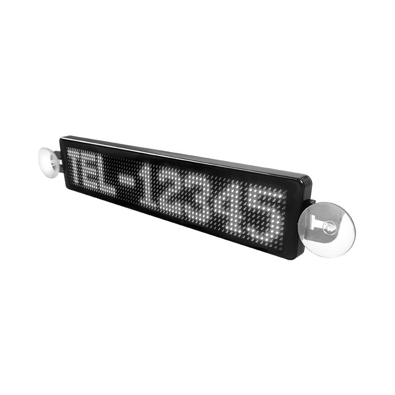 5V Programmable Car LED Display Signage Advertising Scrolling Message Vehicle LED Window Sign Wireless App Control LED Ticker