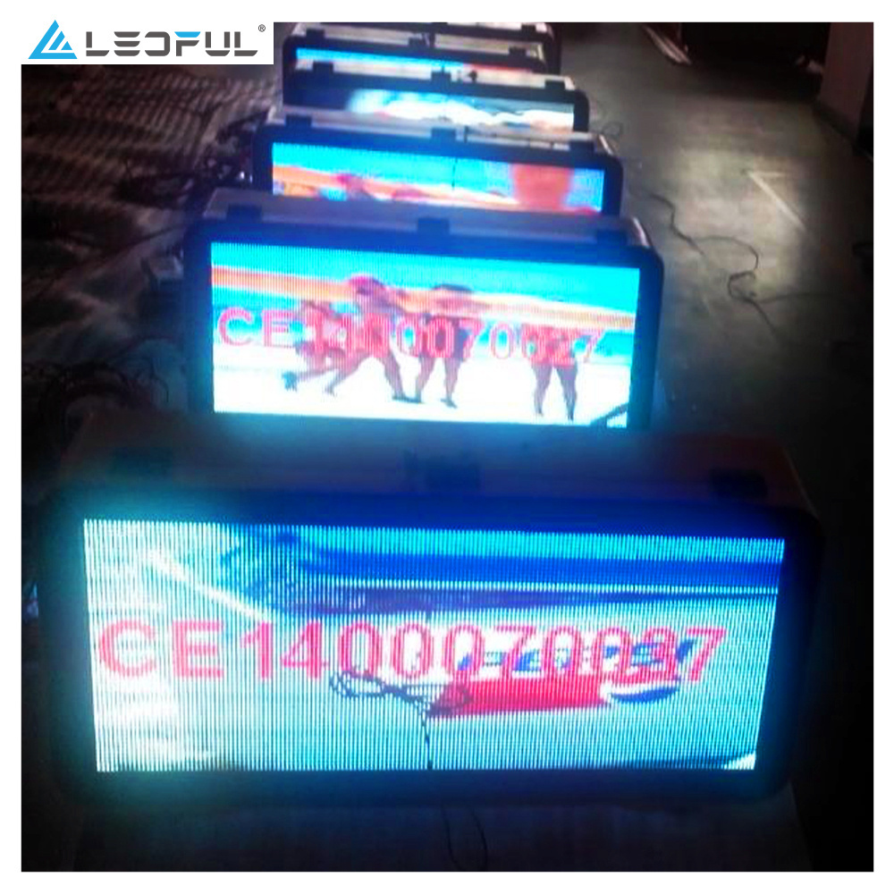 P2.5 P3.33 P5 Outdoor Waterproof Programmable Message Sign Board Advertising Taxi Roof LED Screen For Cars