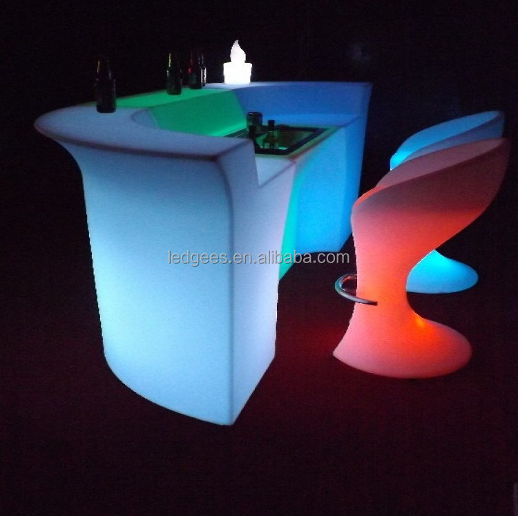 Cool Luminous Commercial Bar Counters Furniture Juice Bar Counter For Sale