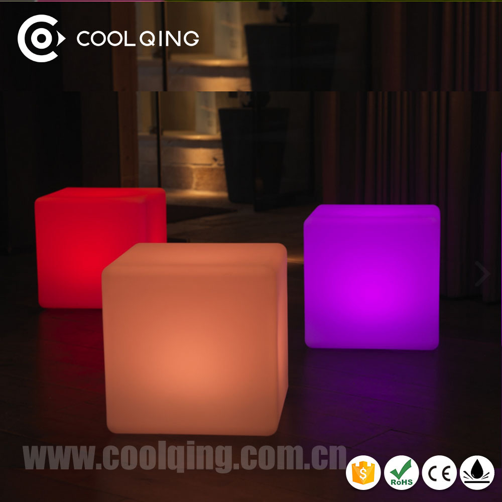 Cool Bar / club / party / wedding illuminated 60cm led cube Table lighting funiture