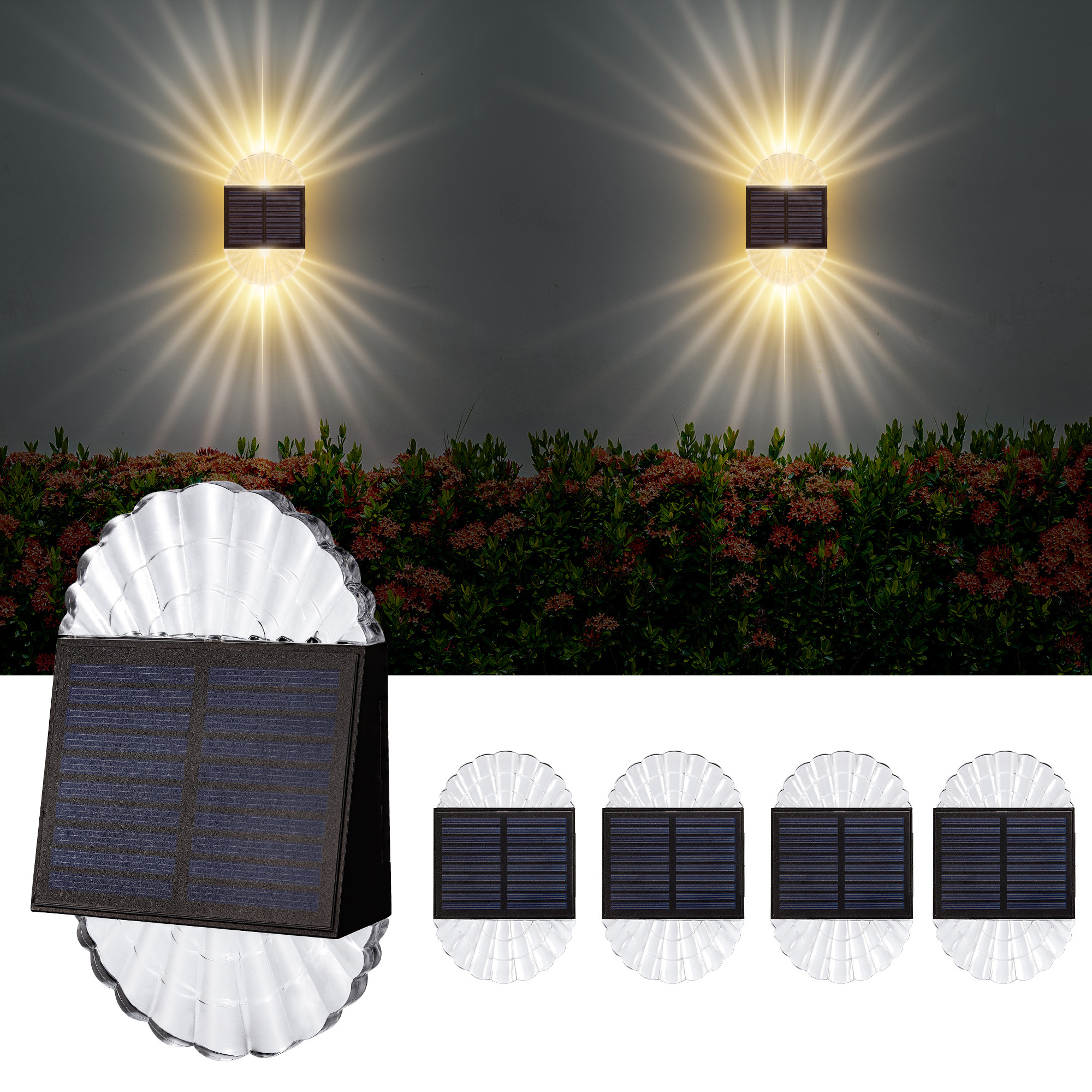 Outdoor Wall Lamp For Exterior Waterproof Garden Decoration Home Night Light Solar Wall Light Led