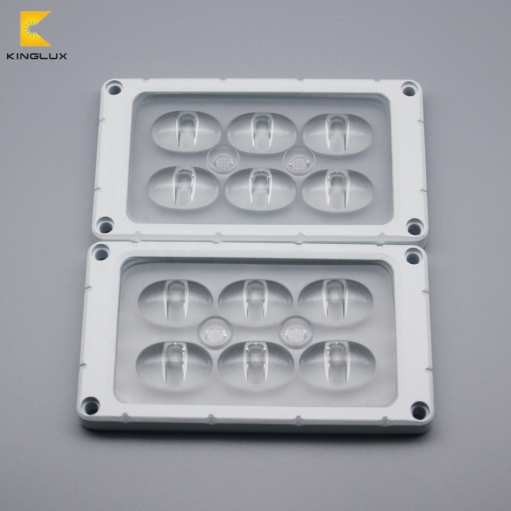 Customized chip 3535 3030 5050 7070 SMD LED PCB glass optic lens array 30W 40W 50W Led street Light Module