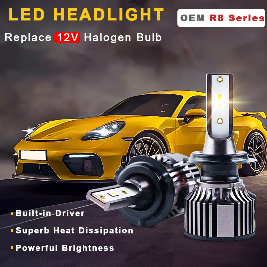 h11 led headlight 60W IP6812V Universal CSP 1860 H1/H3/H4/H7/H11/H13/9005/9006 led headlights